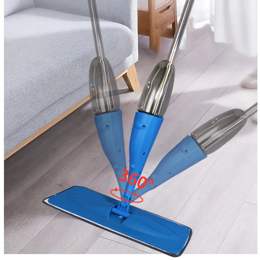 40×12×128cm Mop Home Cleaning Water Spray Mop 360 Rotating Handheld Dust Cleaner Household Cleaning Tools 400m Water Tank Abs Pp images - 6