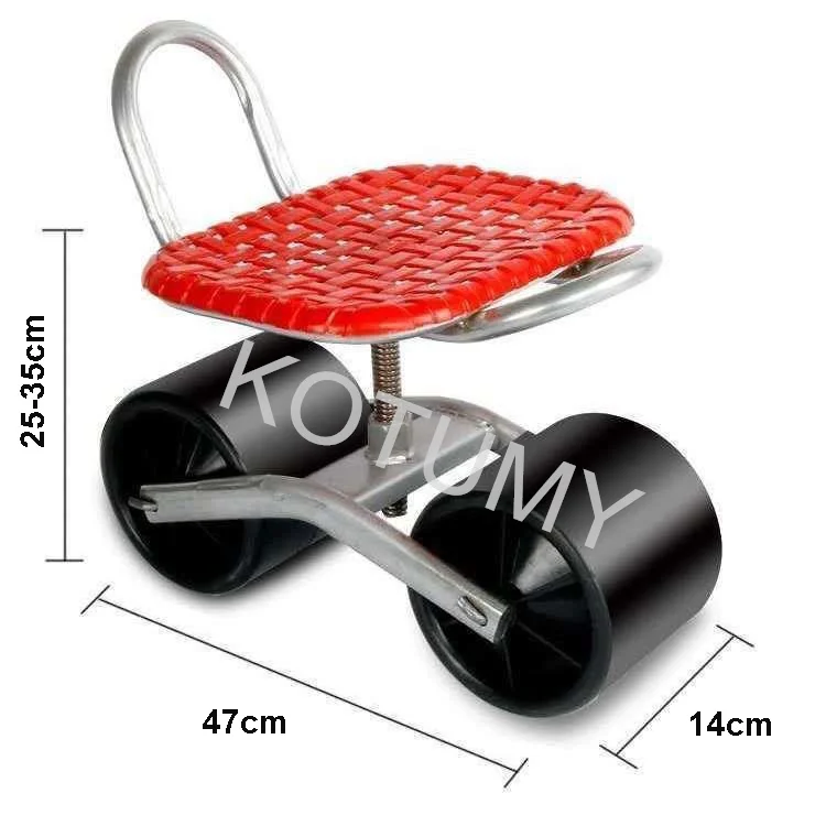 Подъемная тележка на колесиках для фермерского сада с сиденьем ленивый
