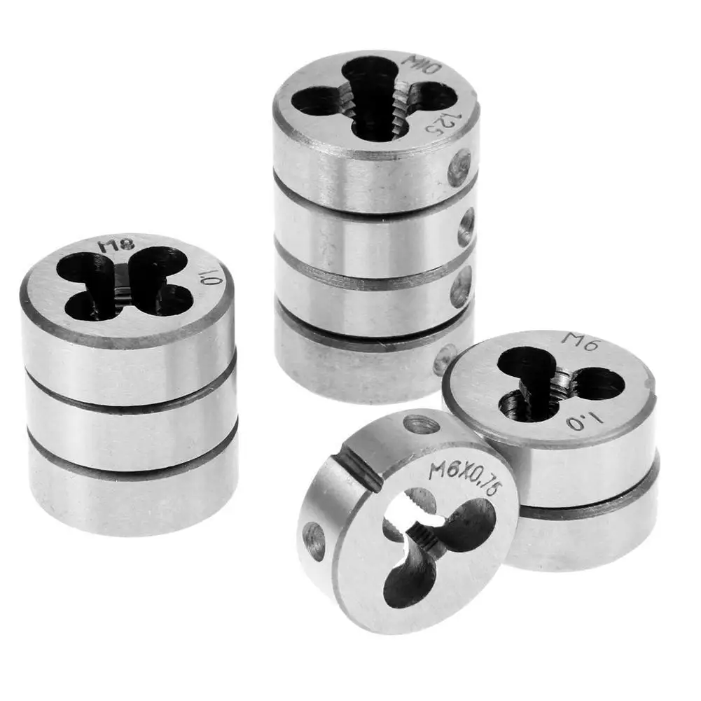 

1PCS Silver Thread Die M3 M4 M5 M6 M8 Metric Right Die Threading Machining Hand For Mold Tools