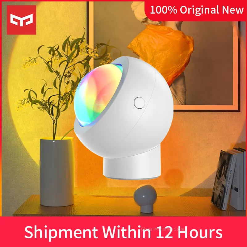 

Yeelight Mini Ambient Light Sunset Projection Lamp Room Decor Night Light USB Rechargeable LED Lamps Magnetic Rotation
