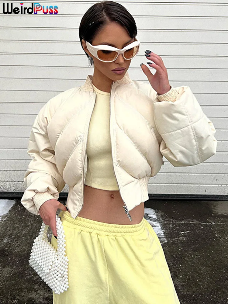 

Женское Стеганое пальто с длинным рукавом, на молнии