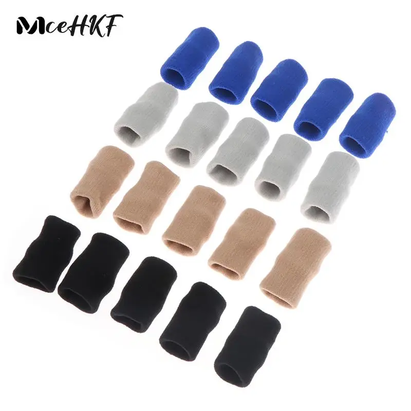 

10Pcs Arthritis Support Finger Guard Elastic Sports Finger Sleeves Outdoor Basketball Volleyball Finger Protection