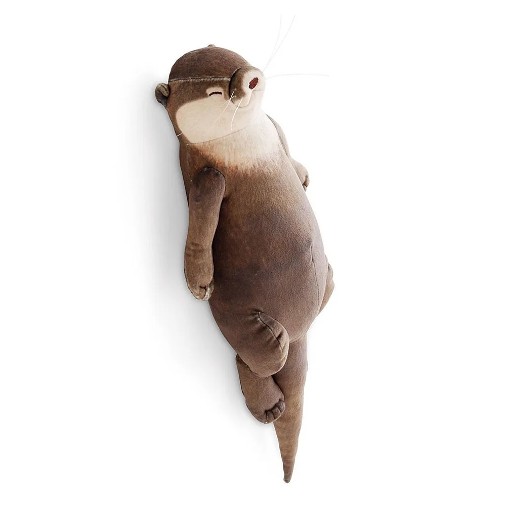 

40cm Cute Otter Stuffed Down Cotton Pencil Case Wrist Pad Pillow Children Kids Girls Plush Toys Gift Desktop Decoration