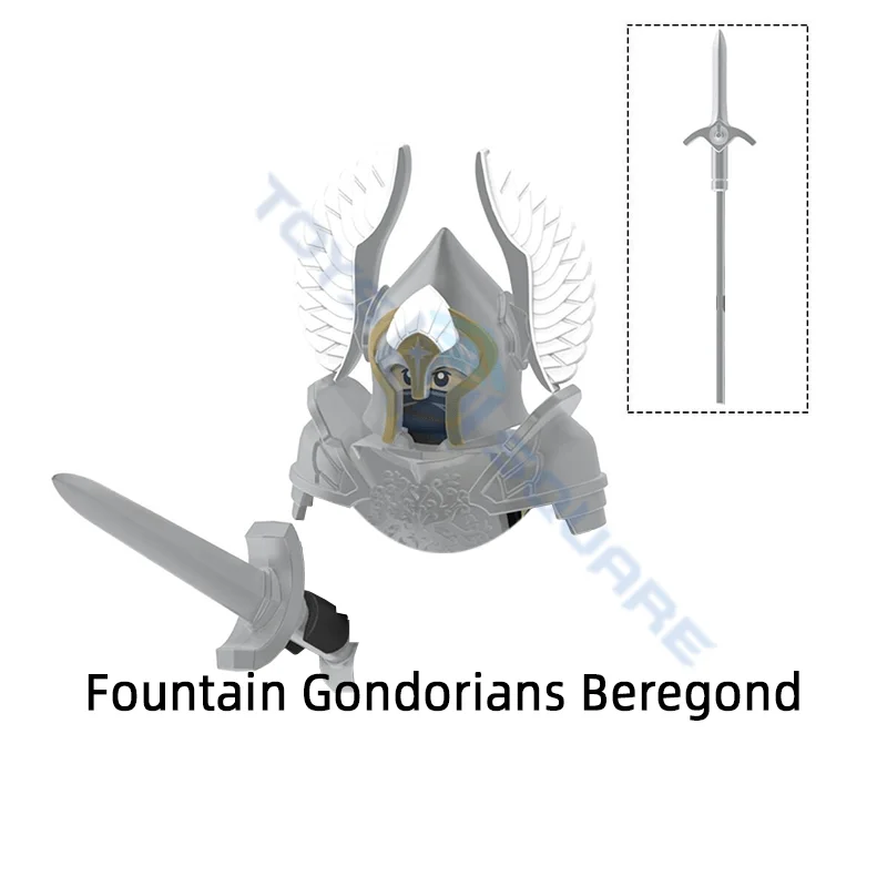 Детский конструктор The Fountain Gondorians модель Beregond семейный набор подарки игрушки для