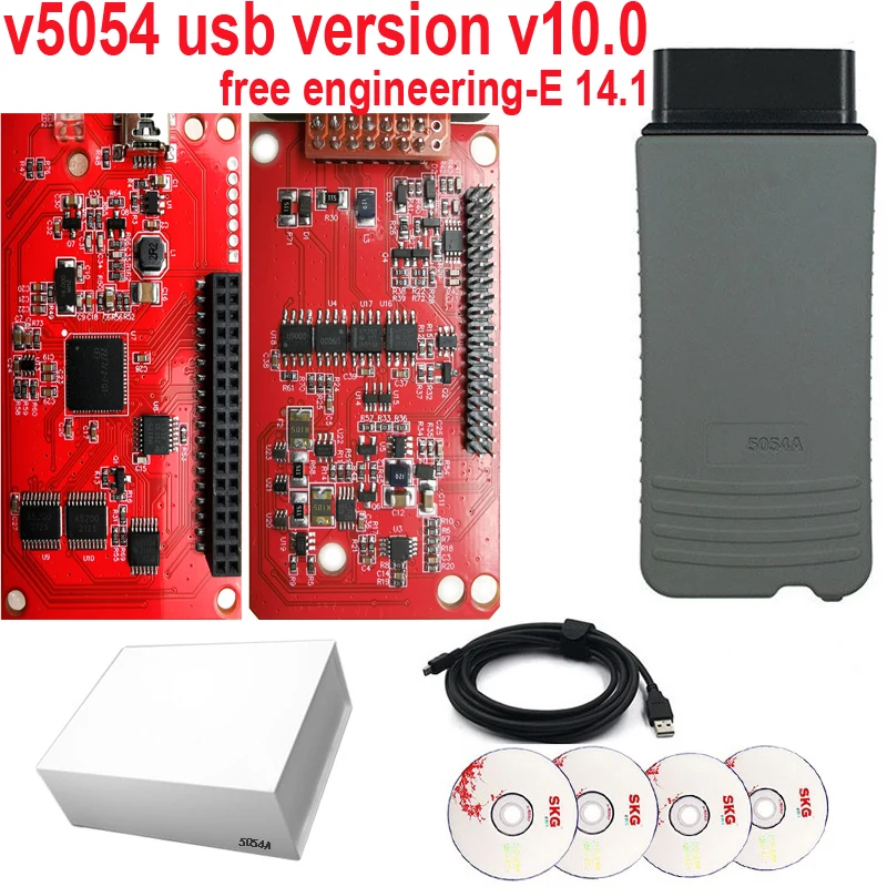 V5054A USB Версия Поддержка OD v10.0 1S Free Engineering-E V14.1 v6154 OKI Сканер Полная поддержка V/WAu-di Sk0-da диагностические инструменты
