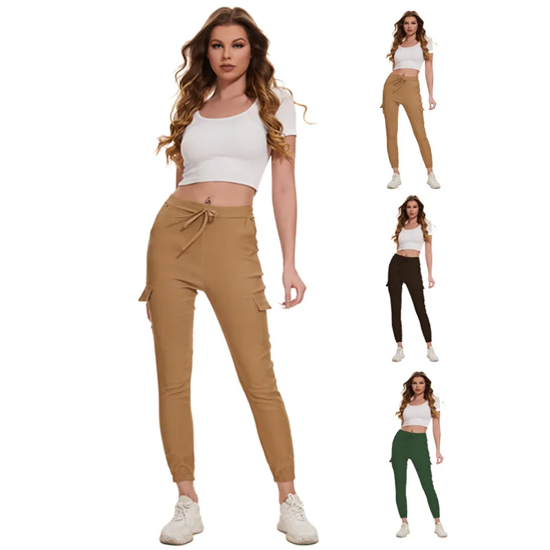 

Traf Women Pants High Waist Y2k Clothing Polyester Full Length Spandex Slim Baggy Pants Women's Clothing Free Shipping Offers