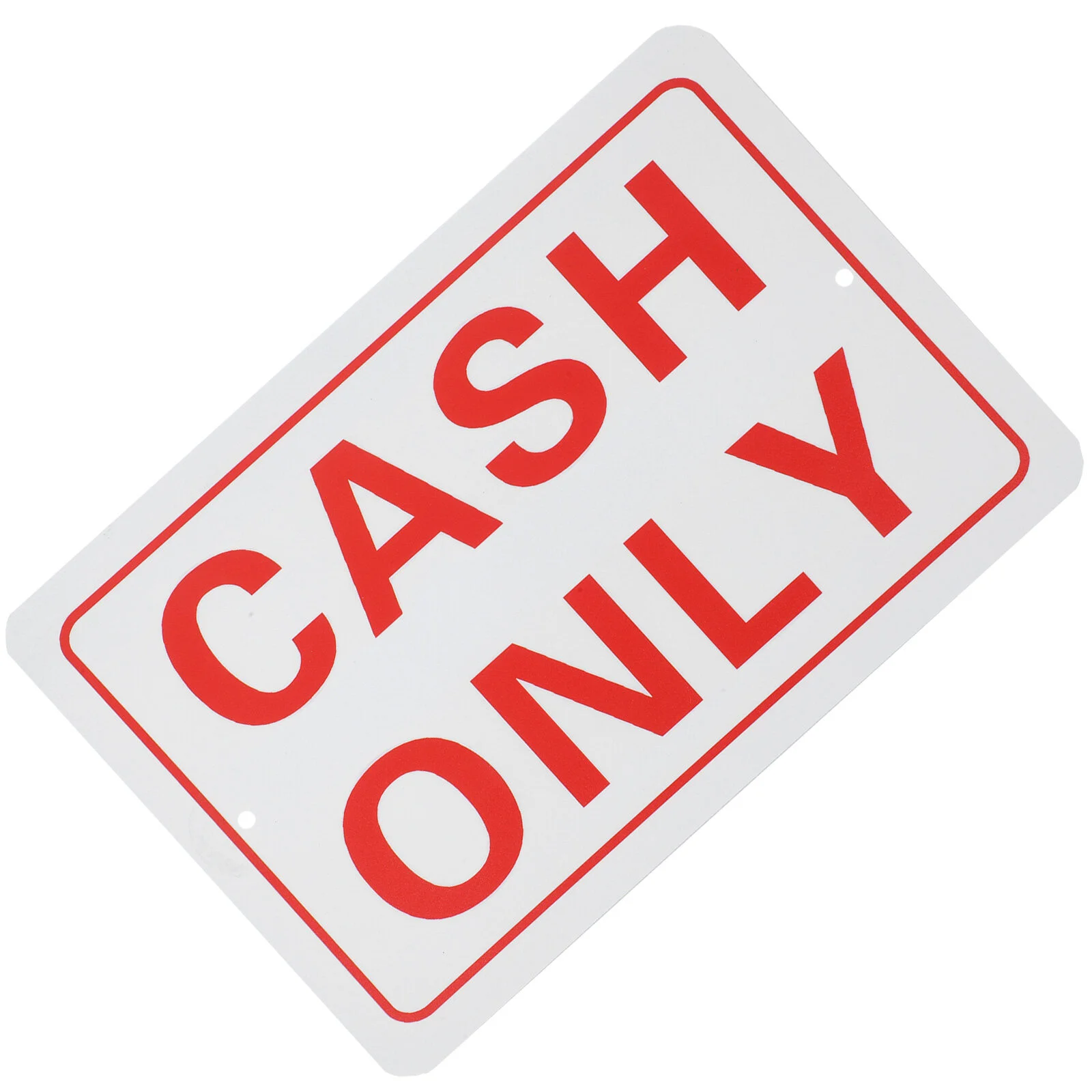 

Cash Sign Only Outdoor Signss Payment Shop No Credit Card Office Aluminum Plate Cashier Business