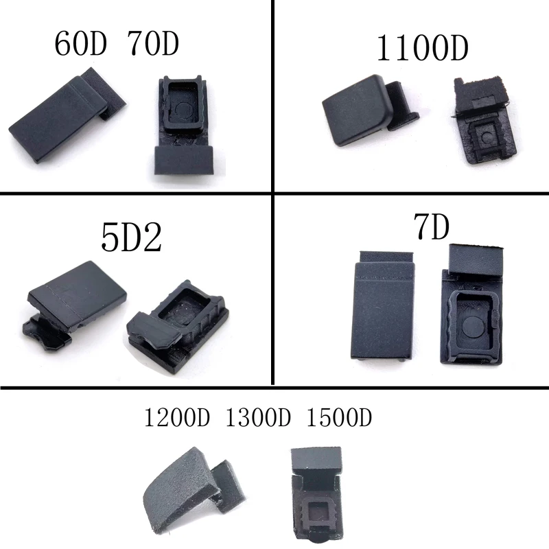 

1pcs Battery Door Rubber Cover For Canon 60D 70D 1100D 5D2 7D 1200D 1300D 1500D 5D4 5D3 6D Digital Camera Repair Part