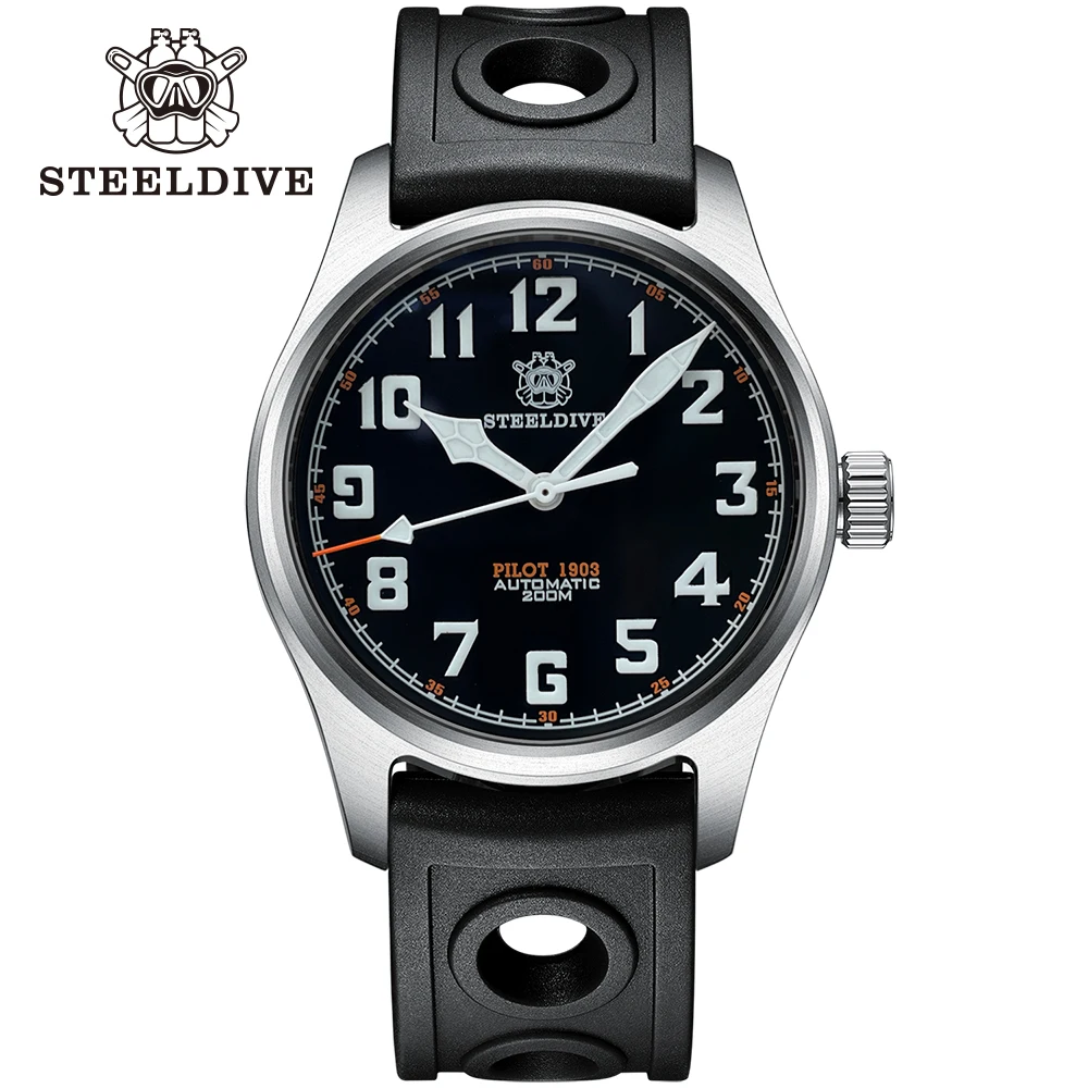 

Dive Watches 200M Waterproof SD1940V Swiss Super Luminous Sapphire Crystal Mechanical/Quartz Fashion Pilot 316L Stainless Steel