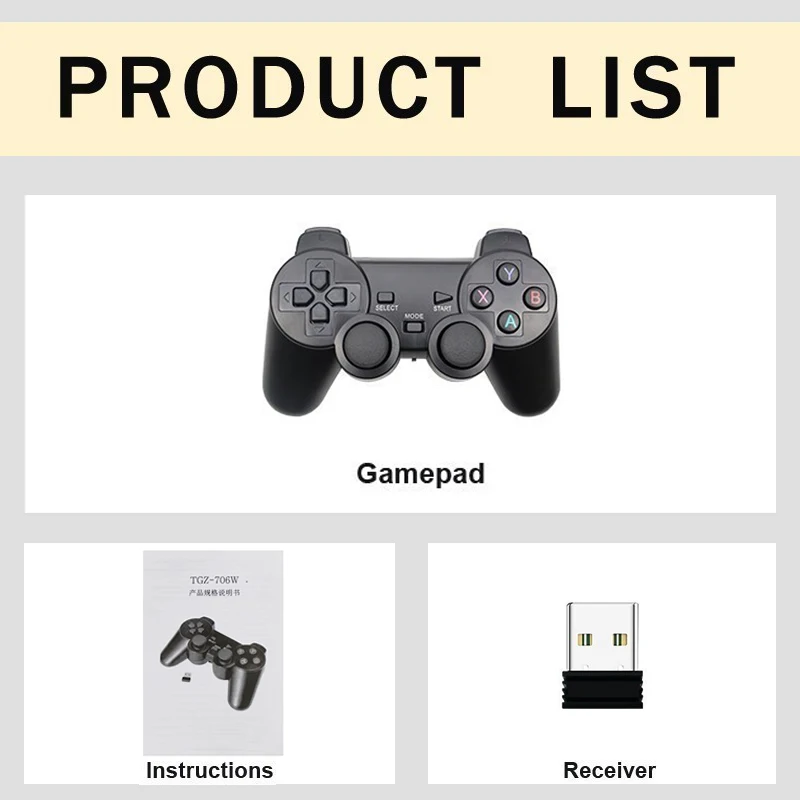 Wireless Gamepad PC For PS3 Android Phone TV Box 2.4G Wireless Joystick Joypad USB PC Game Controller For Xiaomi OTG Smart Phone images - 6