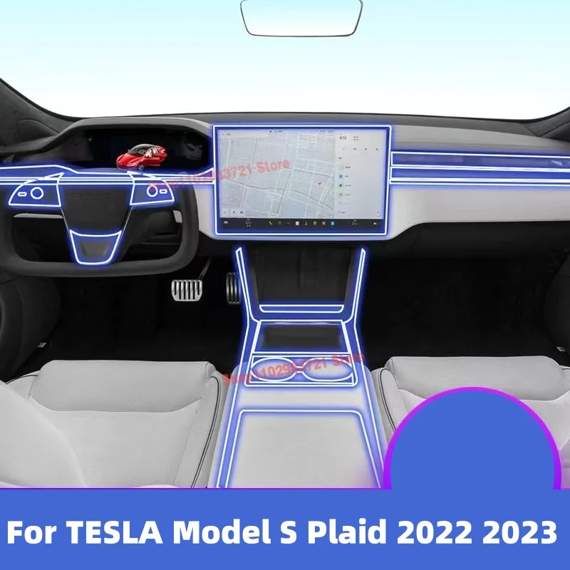 Защитная пленка для экрана коробки передач TESLA Model S 2022 2023