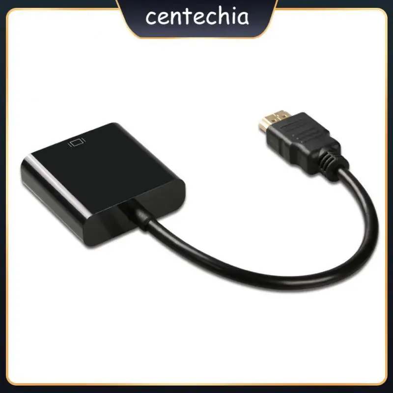 

Portable HDMI-compatible To Vga Cable With Power Supply Converter Hd 1080p With Audio HDMI-compatible Adapter Laptop Accessories