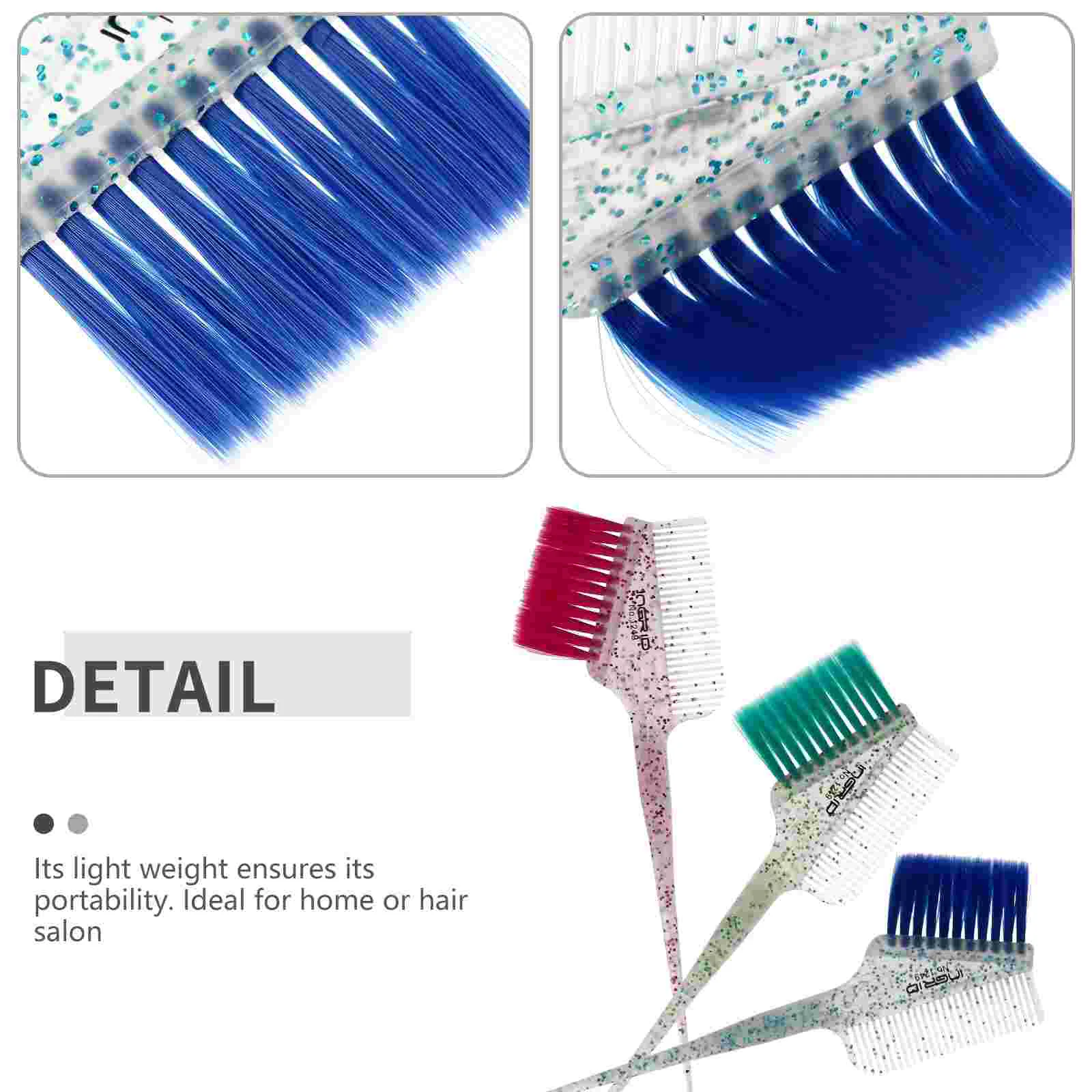 3 шт. кисть для краски волос гламурная расческа окрашивания аппликатор оттенок