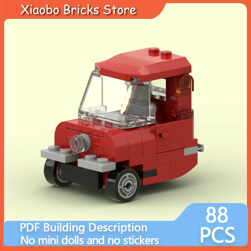 Фото Конструктор Movie City Car Model MOC: Модульная модель автомобиля P50 с шириной 5 Stud, технологичный подарок, набор для сборки, детские игрушки №1