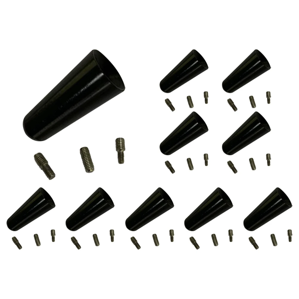 

10Pcs Aluminum Alloy Antenna 3cm Roof Antenna Short Pole Antenna