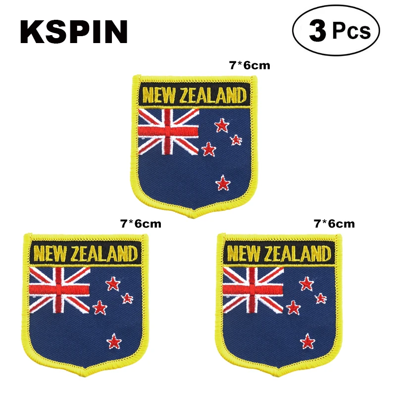 

New Zealand Shiled Shape flag patches national flag patches for Cothing DIY Decoration