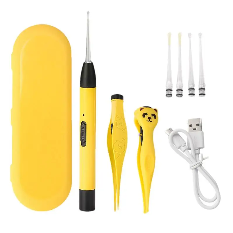 

Ear Pick | Ear Spoon with Lighting Mode | Reusable Ear Cleaning Tools Ear Wax Removal Kit Battery Powered/USB Charging Model