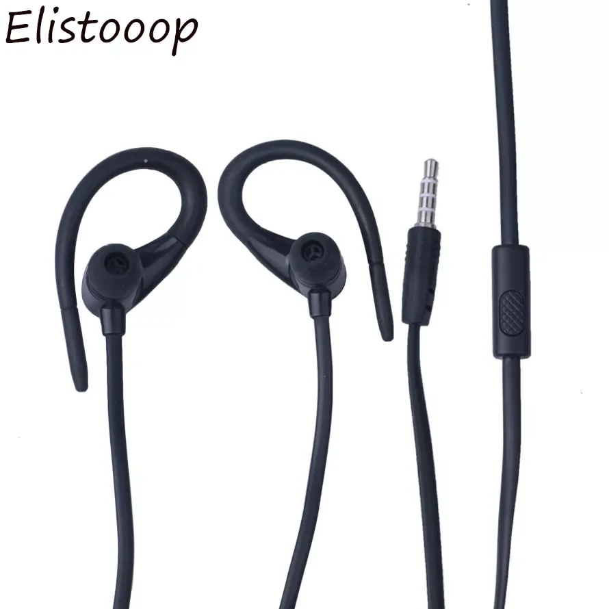

Elistooop Earhook Earphone Wired In Ear Headset Headphones with Microphone for xiaomi smart phone