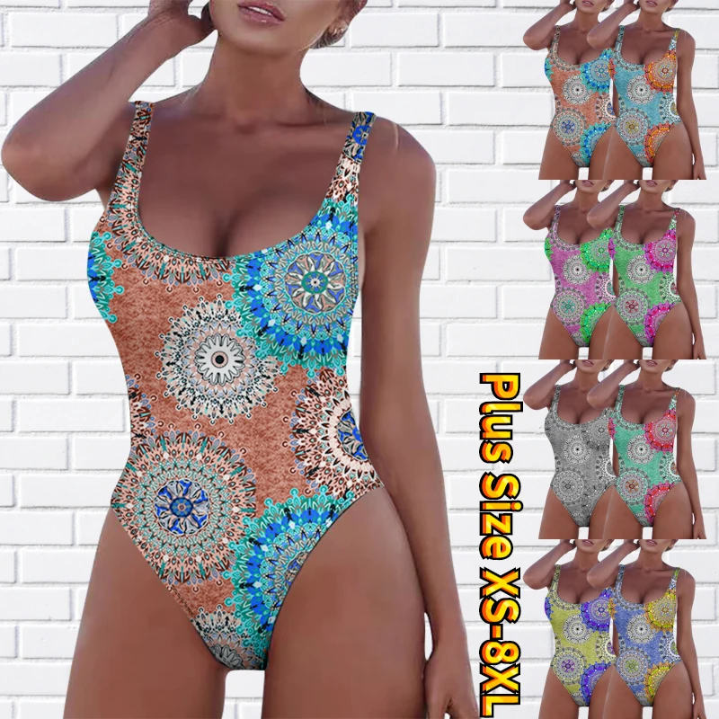 

2023 Fashion Monokini Female Vacation Swimsuit Large Size Swimwear Summer New Beachwear Bathsuit Women One Piece Bikini Set