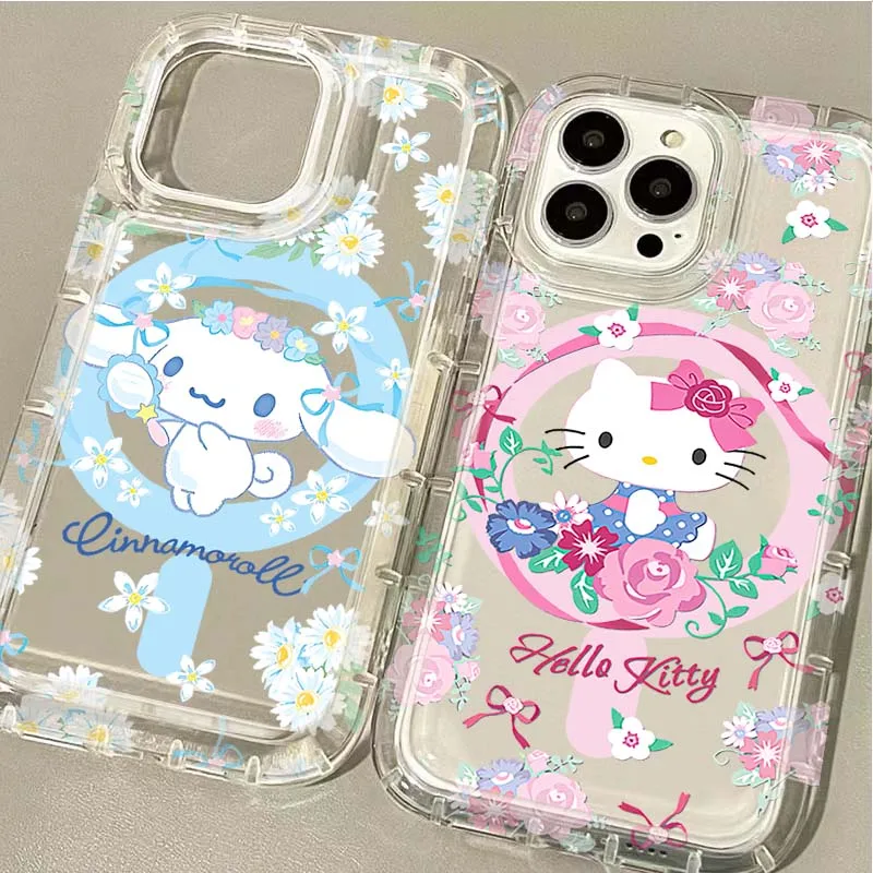 Чехол Sanrio Hello Kitty Cinnamoro Cat для Samsung Galaxy S24 Ultra S23 S22 S21 FE S20 Plus Note 20 10 Pro A34 A54 A33 A53 чехол