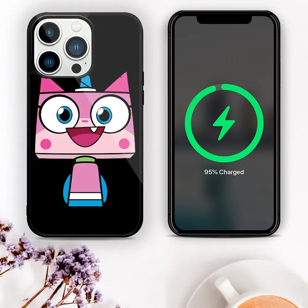 Милый Дизайнерский Чехол Для Телефона Unikitty С Магнитным Притяжением iPhone 11-15 Pro Mini