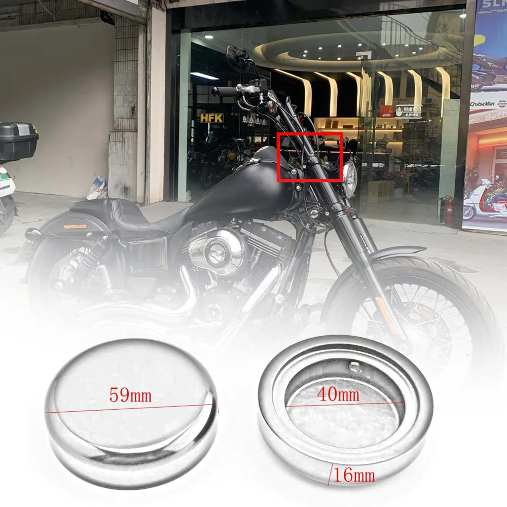 Хромированные/черные верхние колпачки вилок для HARLEY SOFTAIL STREET BOB break FXSB FXBB модель -