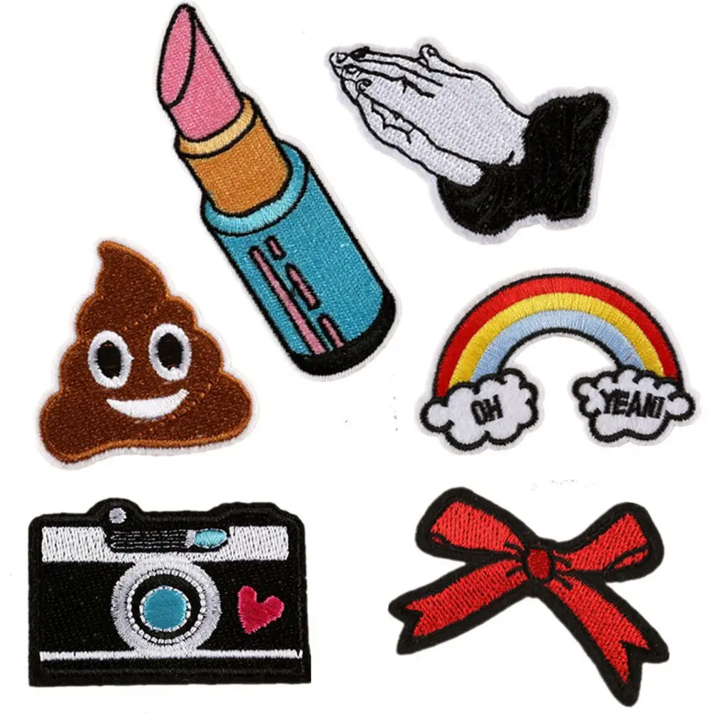 

Fashion Shoes bags Clothing Accessaries Iron On Patches Clothes Appliques Clothing Patch Embroidery Cloth Stickers