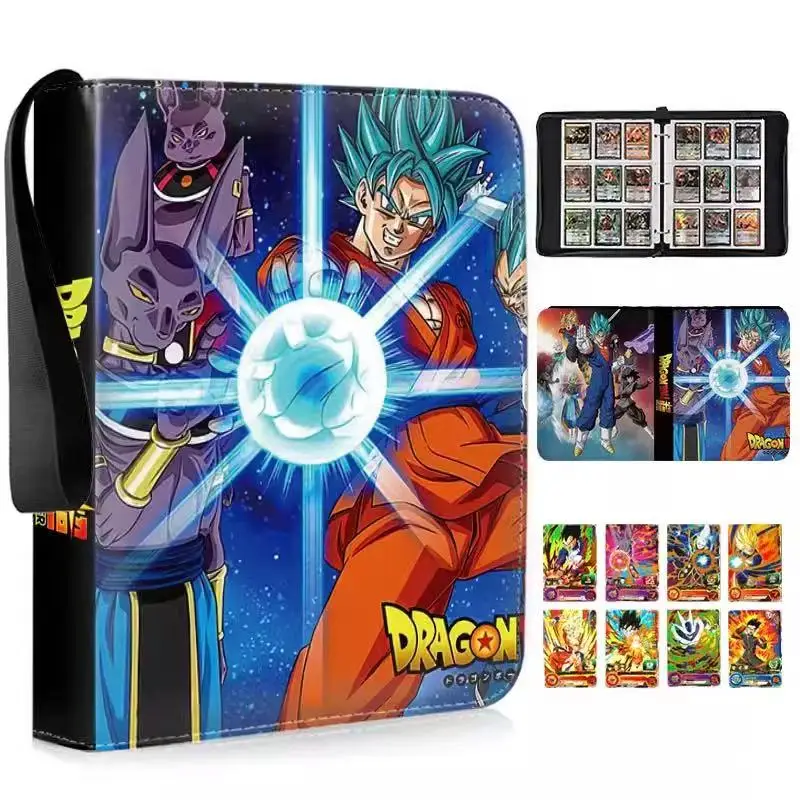 Фото 900 шт., папка для книг Dragon Ball Freeza, папка для книг на молнии, аниме Son Goku Vegeta, коллекция карт на молнии из искусственной кожи, альбом, игрушка в подарок №4
