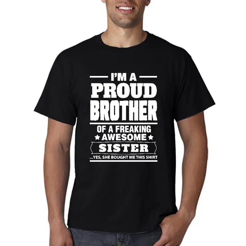 

I'm o Proud Brother of o Freoking owesome Sister Women's Foshion T-shirt