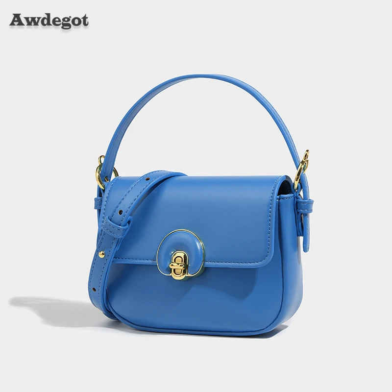 

17cm Women Mini Flap Bags Blue Daily Crossbody Shoulder Handbags for Lady High Quality Sling Hand Purse Female Small Beige Tote