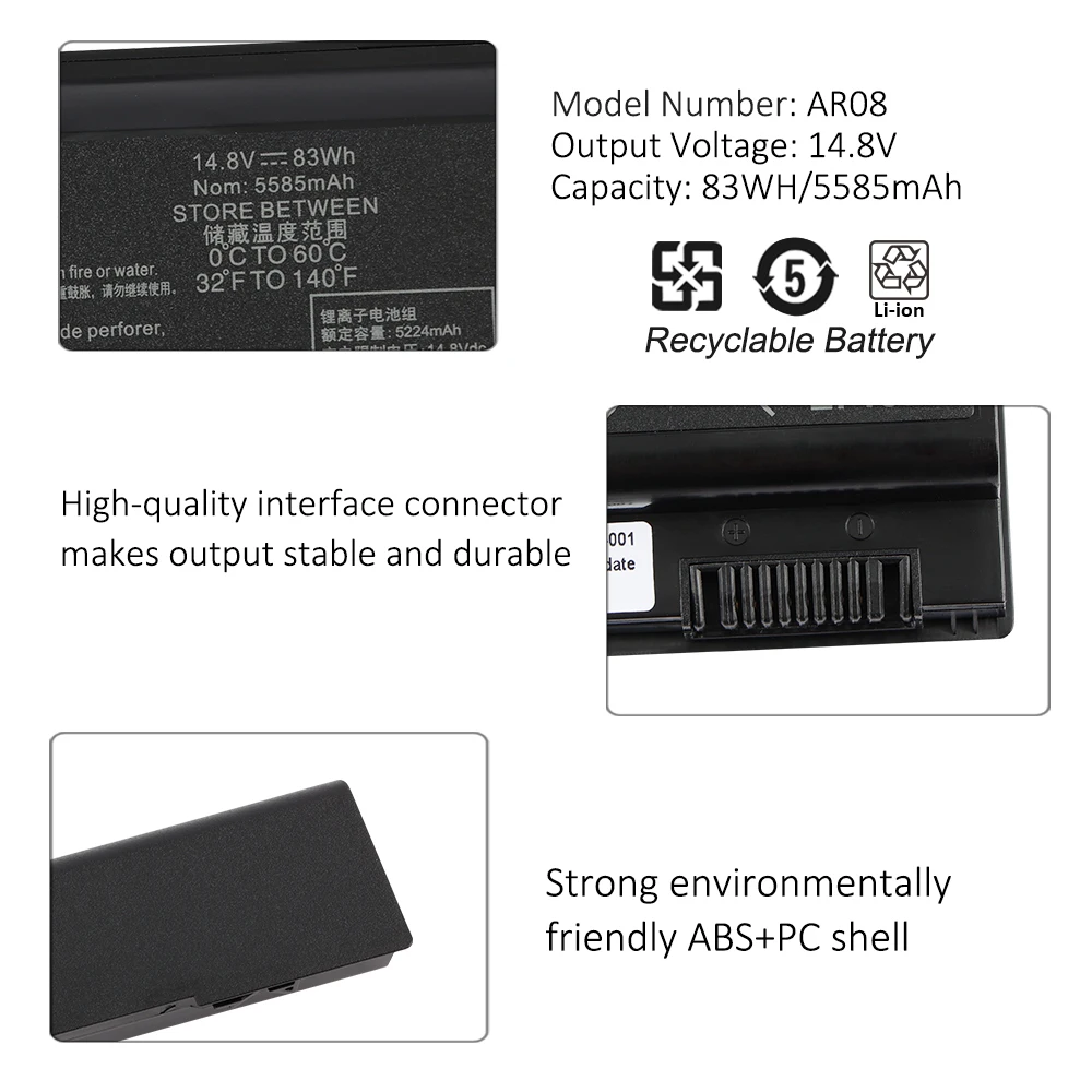 KingSener 83WH AR08 AR08XL Аккумулятор для ноутбука HP ZBook 17 15 G1 G2 Мобильная рабочая станция