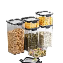 식품 저장 용기 밀폐 캔 플라스틱 보관 상자 쌓을 수 있는 식품 저장 상자, 주방 냉장고 보관 탱크