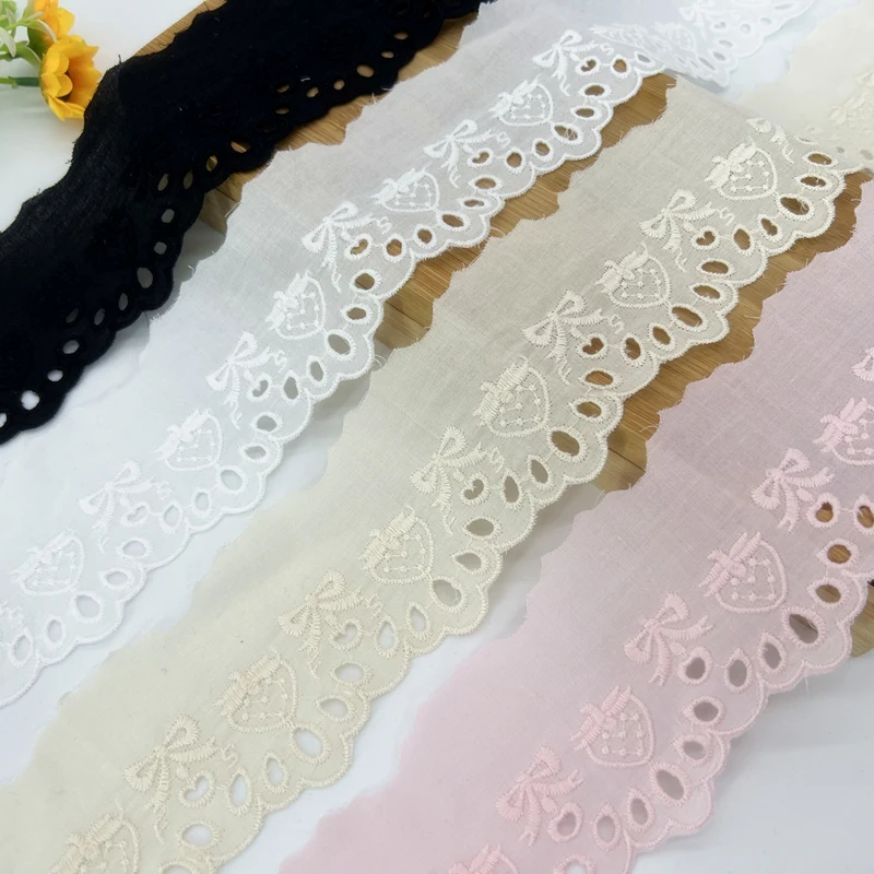 

10 лет/партия, кружевная ткань из чистого хлопка, 6 см