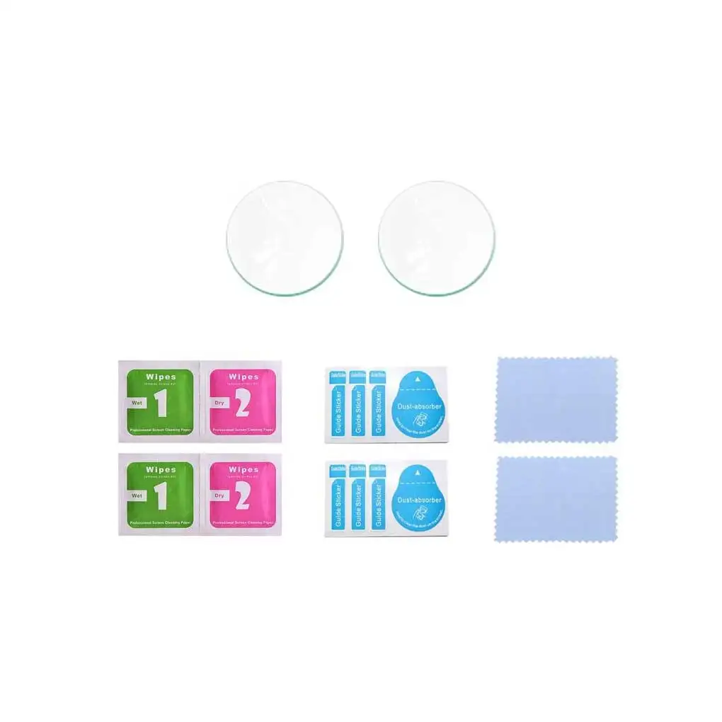 

2Pcs Film Hardness Dust-proof Lens Films Tempered Glass Protector Drone