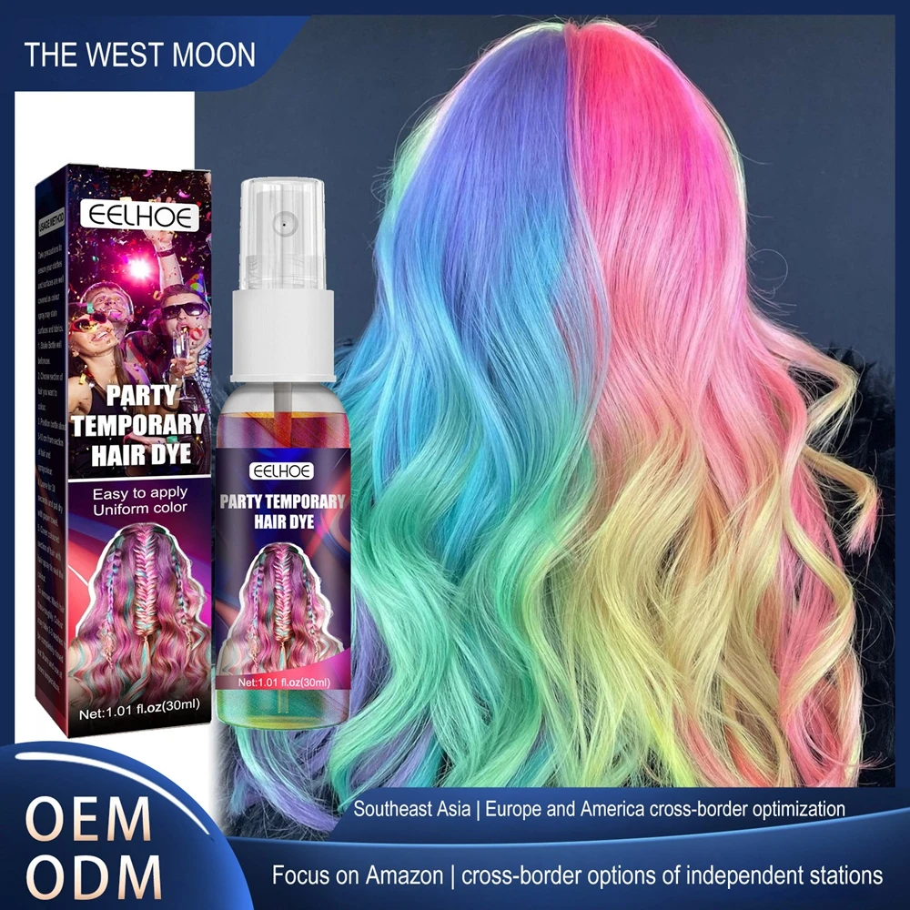 Ing Spray Temporary Fashion Instant Styling Tool Club Christmas Purple Red Party Beauty Health