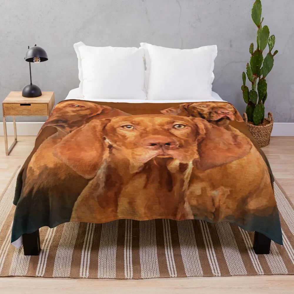 

Vizsla- Hungarian pointer Collage Throw Blanket Loose Blanket