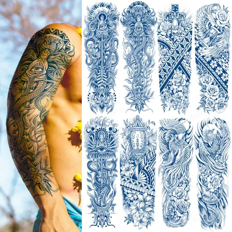 

Водостойкие временные тату-наклейки с чернилами, 2 недели