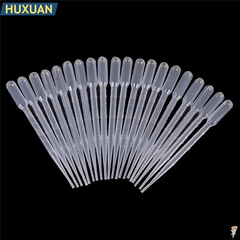 

20PCS Transfer Pipettes 3ml Plastic Transparent Pipettes Disposable Safe Eye Dropper Transfer Graduated Pipettes Lab Supplies