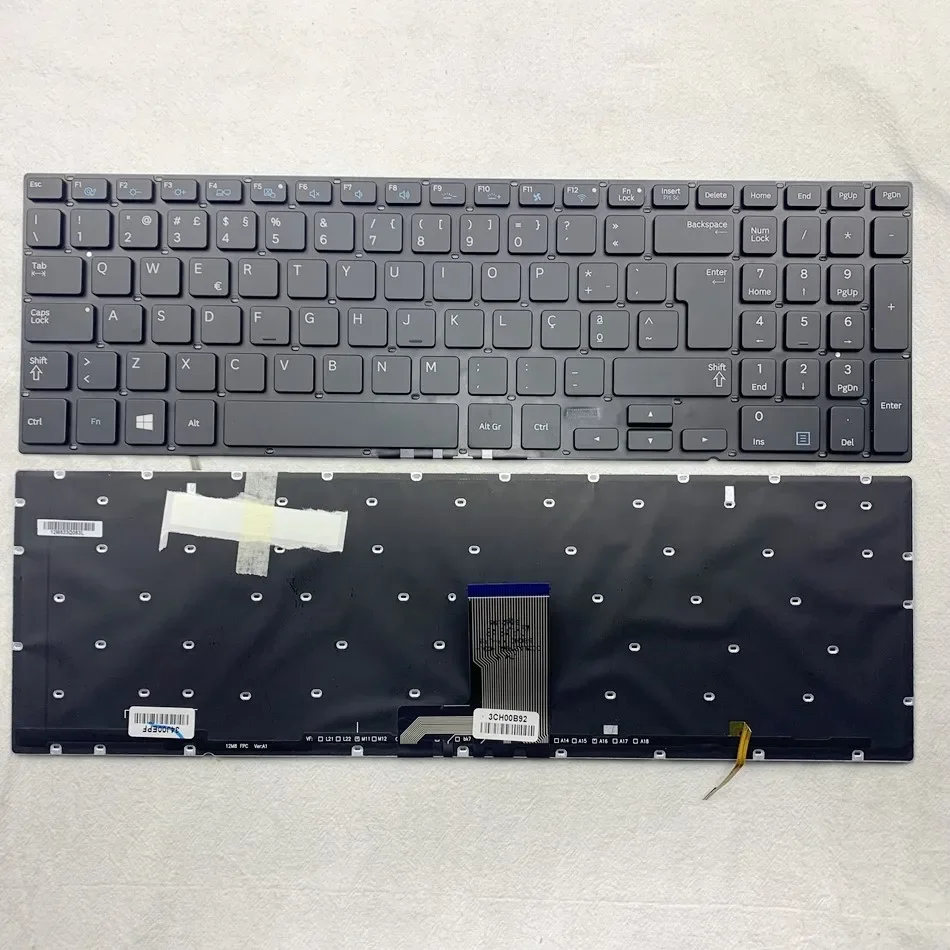 Португальская клавиатура с подсветкой для Samsung NP880Z5E 880Z5E NP870Z5E 870Z5E NP770Z5E 770Z5E NP780Z5E