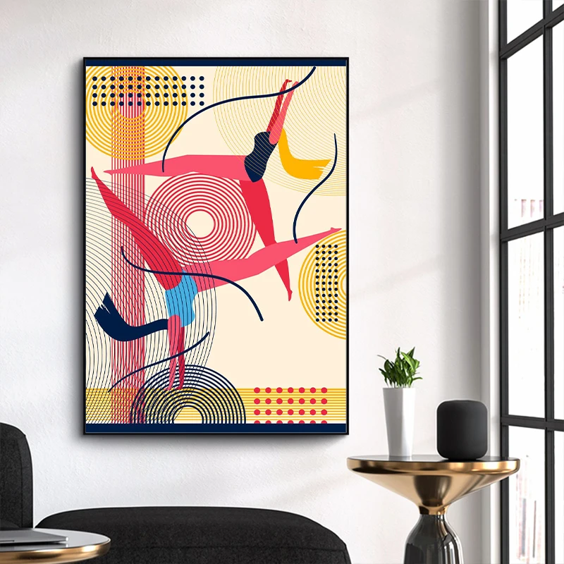 Affiche de dehors Abstraite Basket-Ball Football WePackage Levage Rugby Impression sur Toile Image dɺrt Фреска для салона