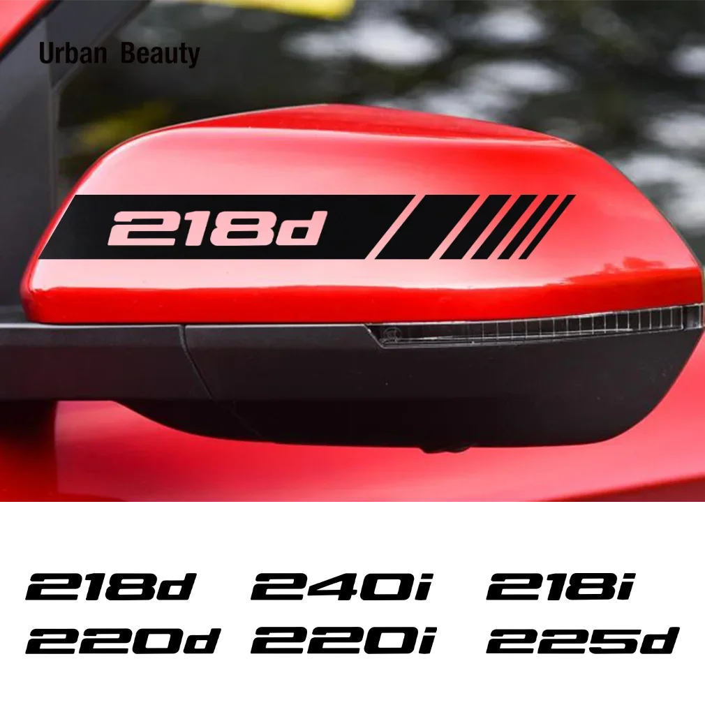 2 шт. наклейки на зеркало заднего вида виниловая пленка для BMW 218d 220d 225d 230i 230d 220i 225i
