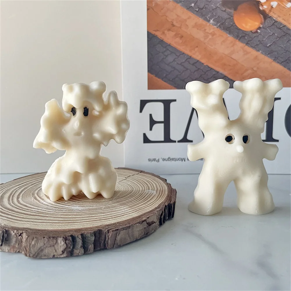 Форма в виде милого монстра для свечей силиконовая форма соевого воска