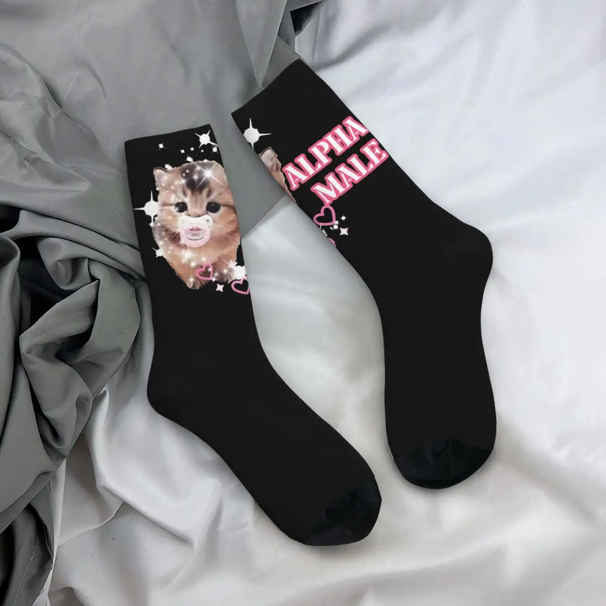 Повседневные мужские носки Alpha милые аксессуары для котят удобные скейтборда с