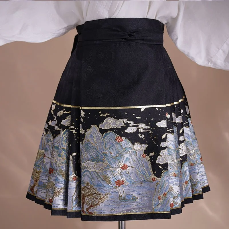 Лето 2023 новая короткая юбка с конским лицом белый короткий комплект