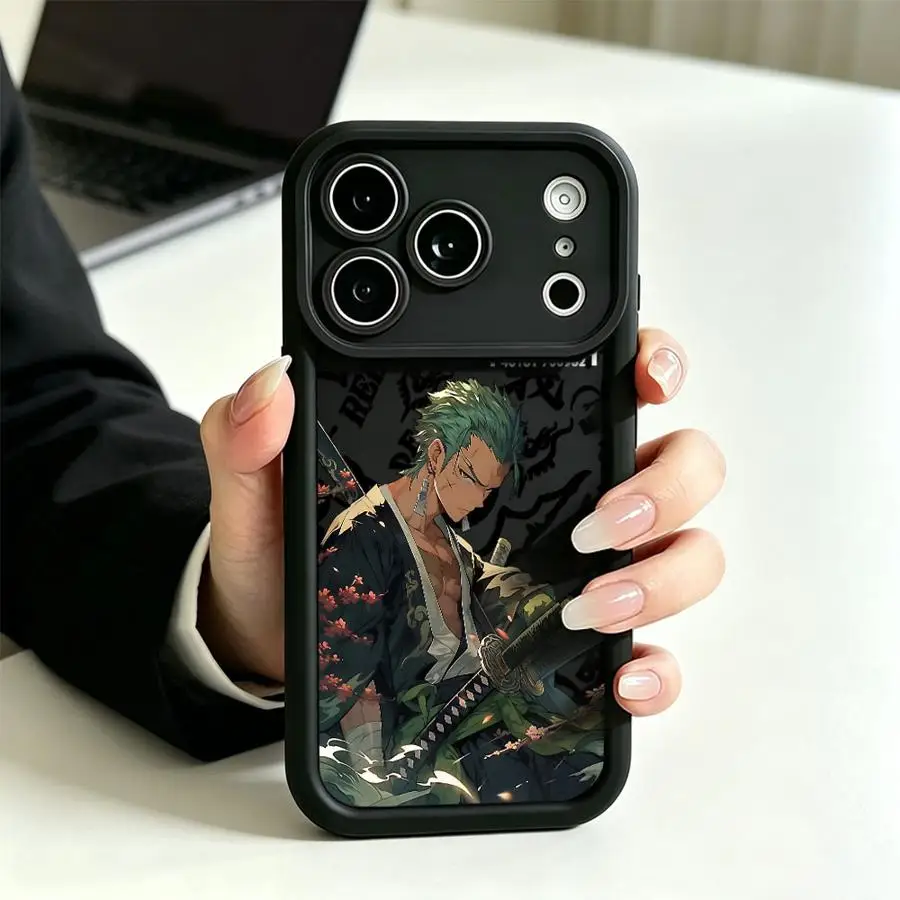 Фото Чехол для телефона Apple iPhone 17 Pro Max 14 Plus Air 16e 11 12 15 13 Mini XS XR 16 One P-Piece Luffy Zoro №2