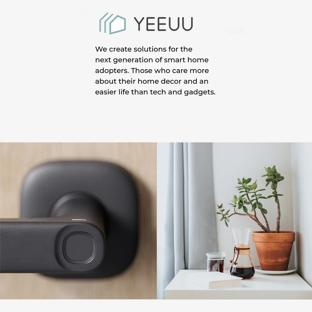 

Дверной смарт-замок Yeeuu с дистанционным управлением, офисный деревянный смарт-замок со сканером отпечатков пальцев, управление через прило...