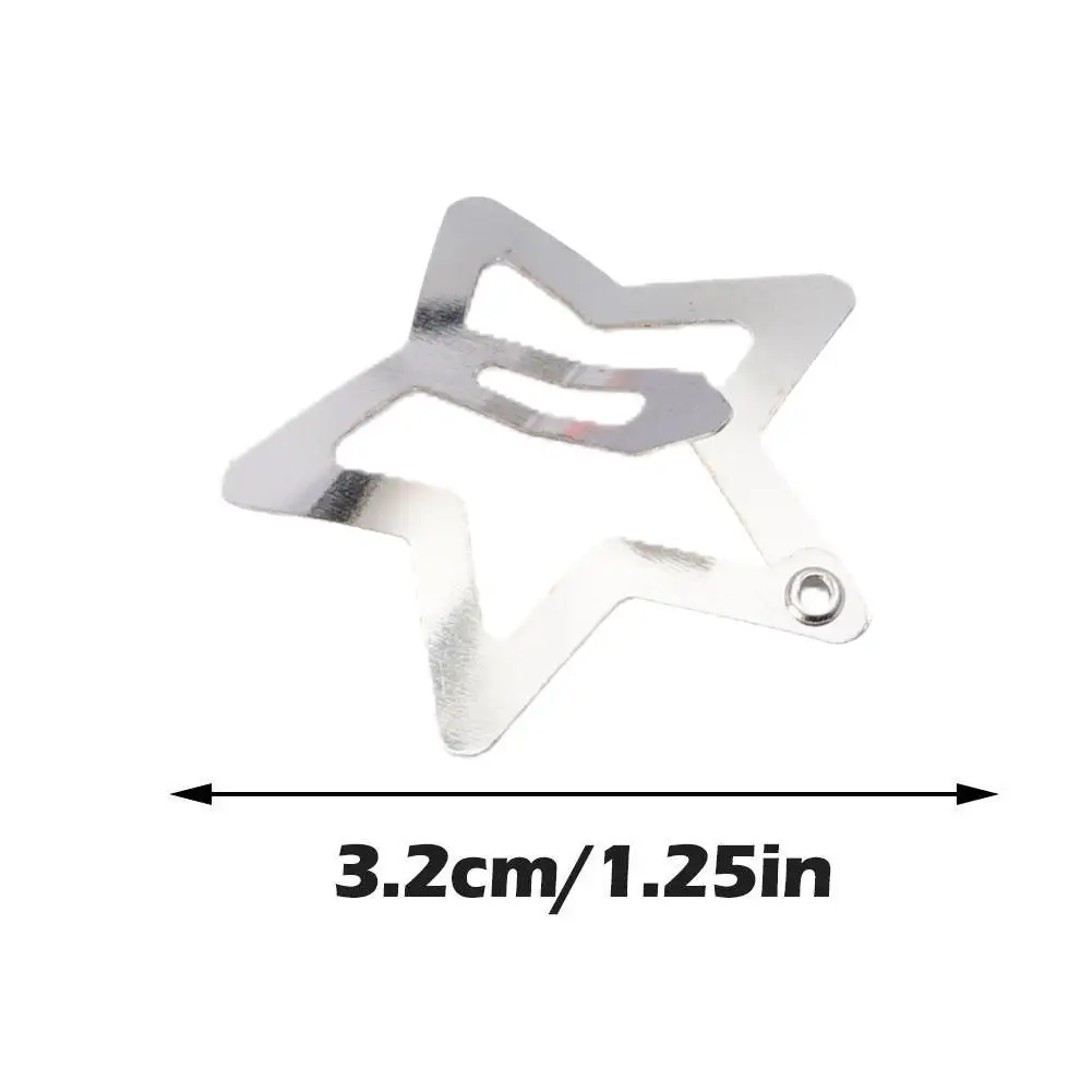1-100 шт. серебряные заколки для волос со звездами девочек филигранная звезда