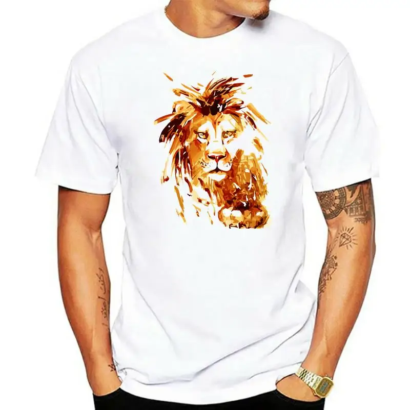 

Camiseta с головой Рей Леон желтый для мужчин, Базовая рубашка для манги, модная, Camiseta de hip-hop para niñ