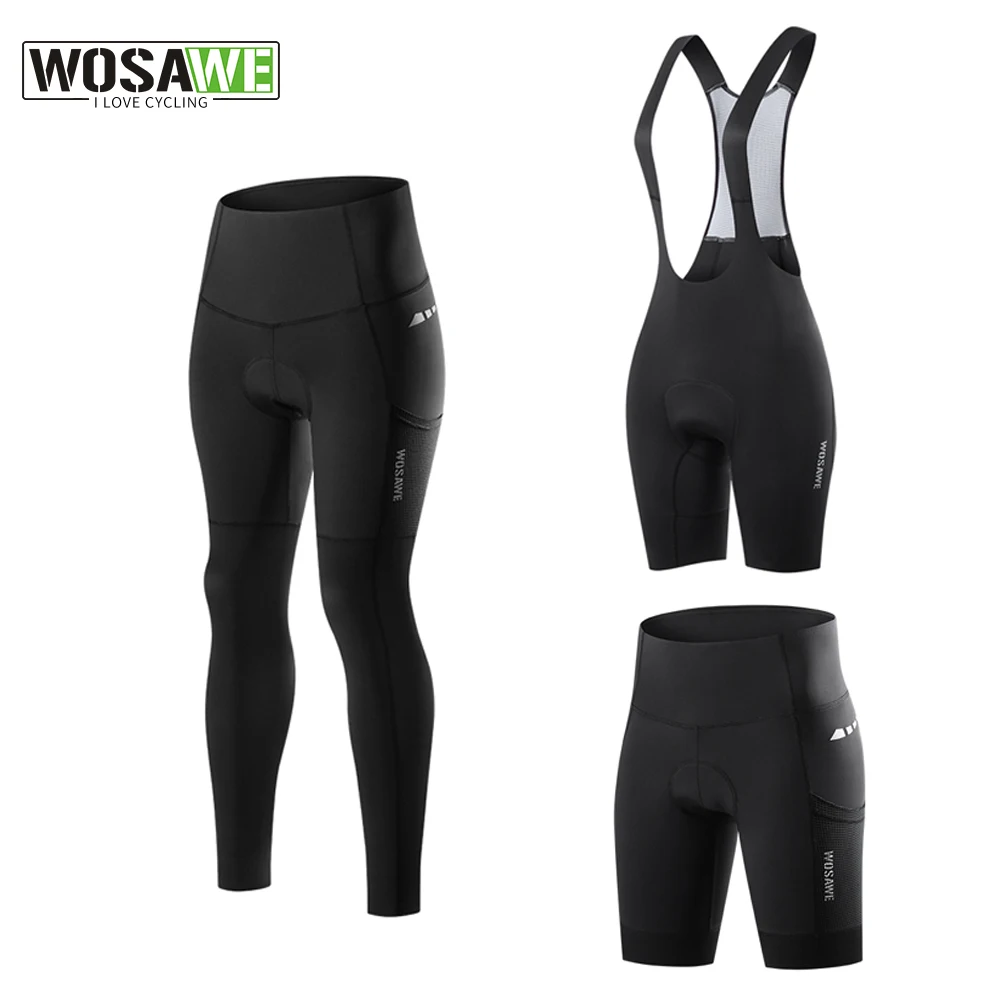 

Женские велосипедные штаны WOSAWE, брюки для горных велосипедов, леггинсы для гоночных велосипедов, спортивные колготки, летняя женская одежда для велоспорта, шорты-комбинезоны, 3D гелевые подушки