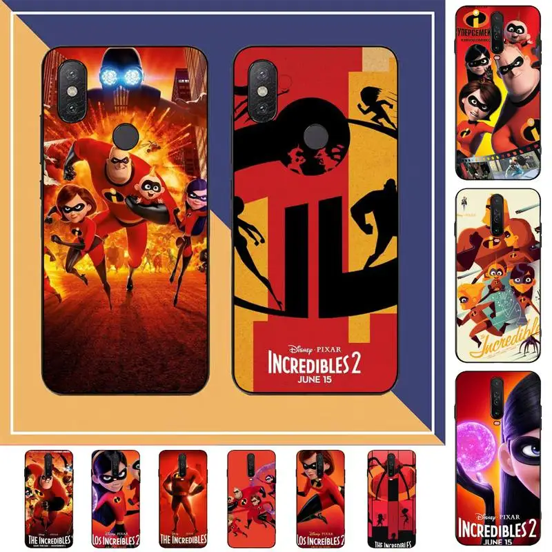 

Disney Amine The Incredibles Phone Case for Redmi Note 8 7 9 4 6 pro max T X 5A 3 10 lite pro